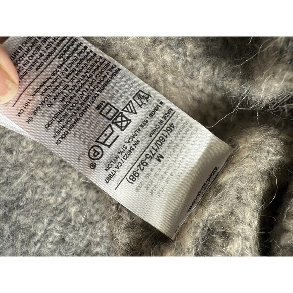 Banana Republic M VERNICE Alpaca OMBRÉ SWEATER Spacedye Crew Gray - Picture 9 of 10